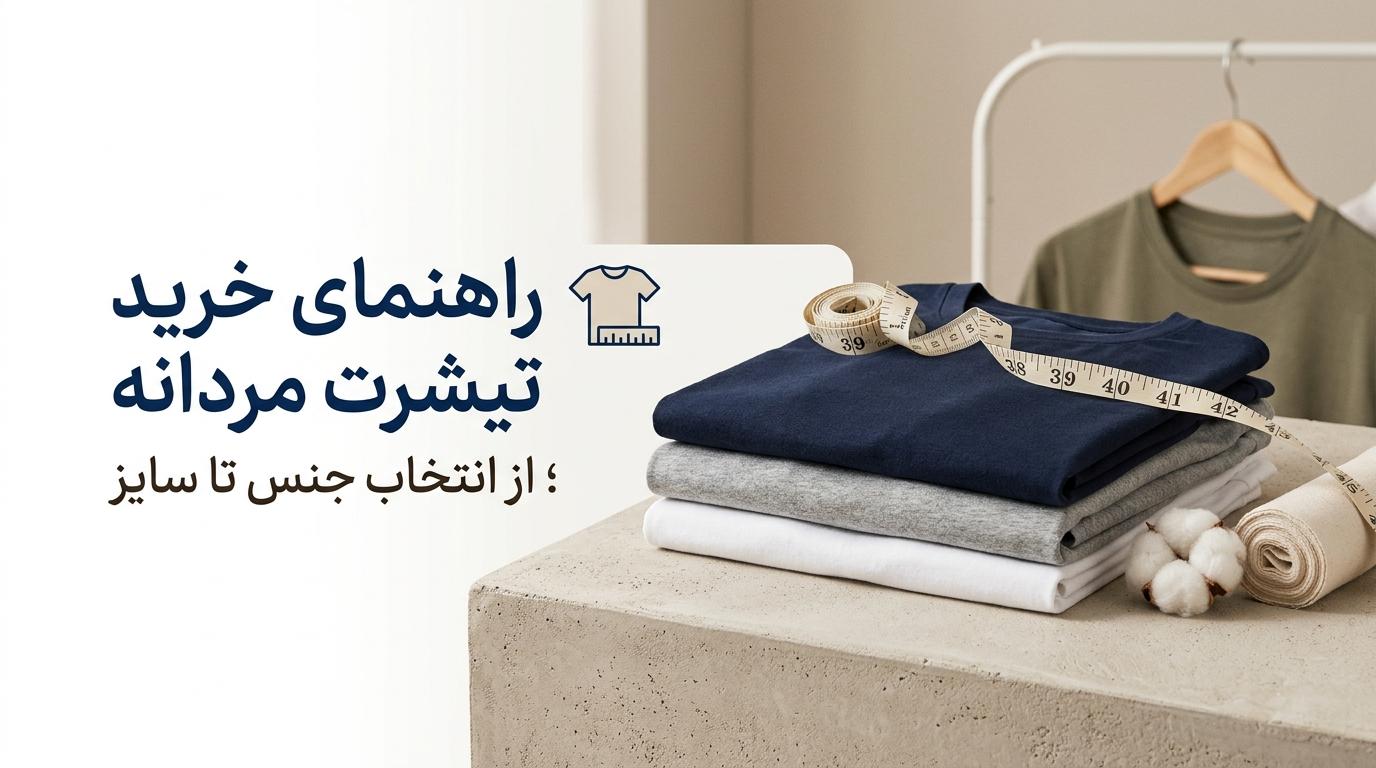 راهنمای خرید تیشرت مردانه؛ از انتخاب جنس تا سایز